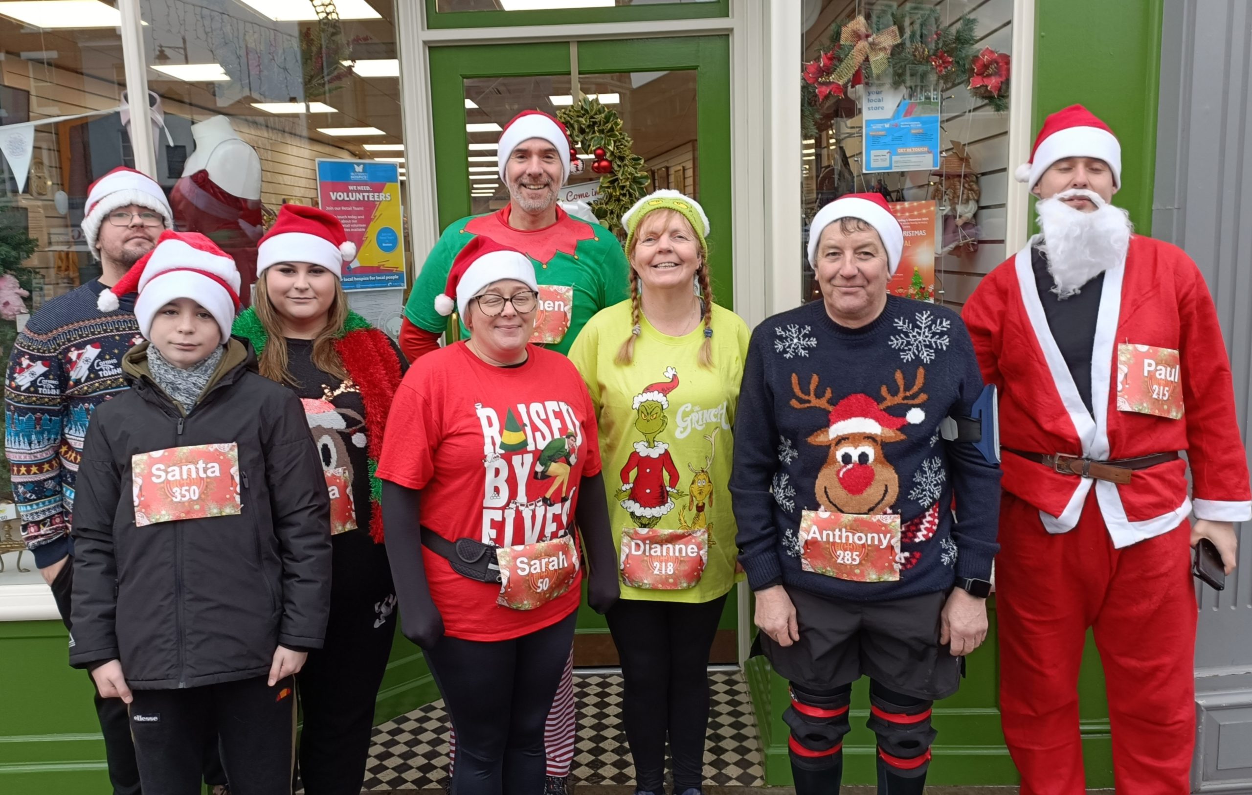 Team Asda takes on Boston Santa Run