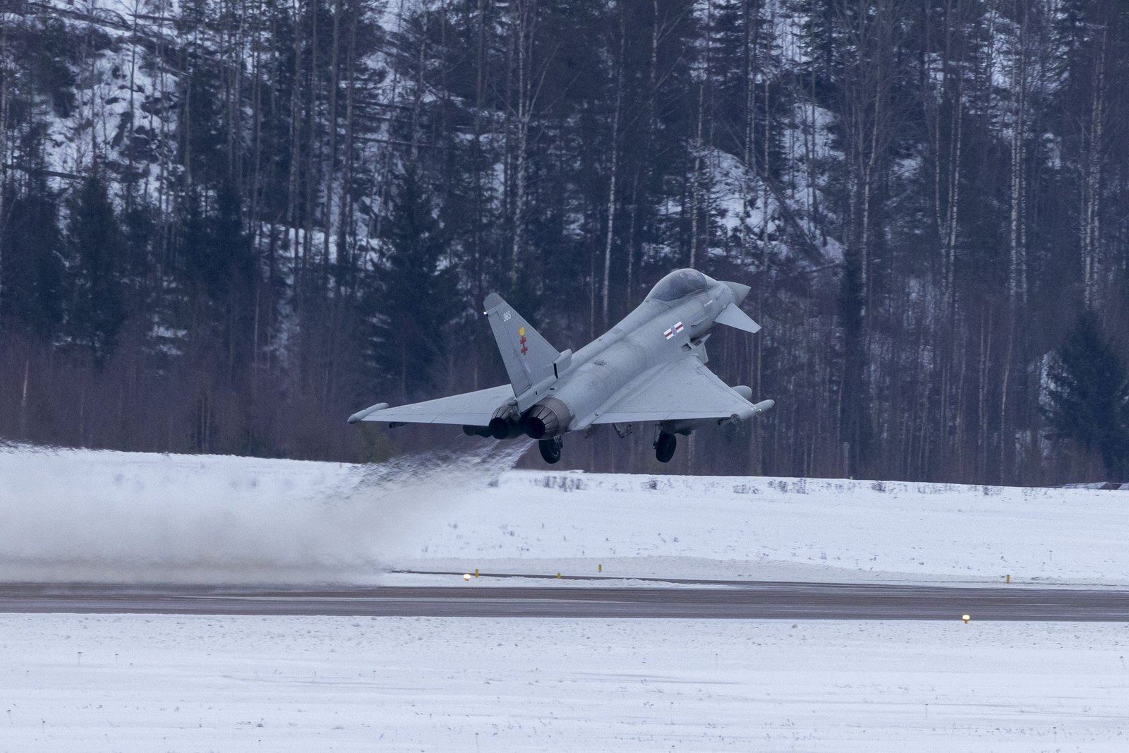 RAF Coningsby Typhoons Test Cold Weather Capability in Finland