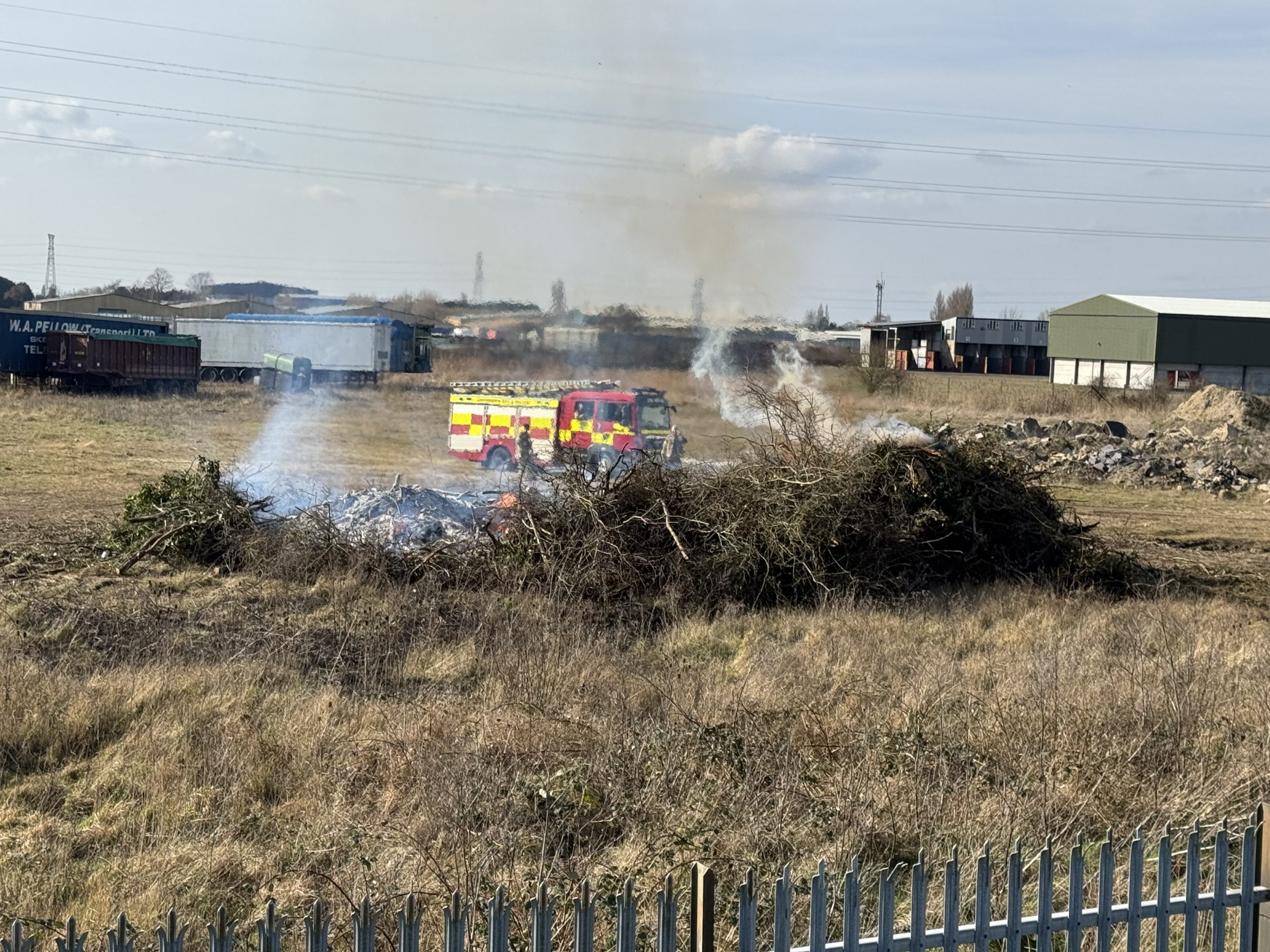 Fire crews attend burn on industrial estate