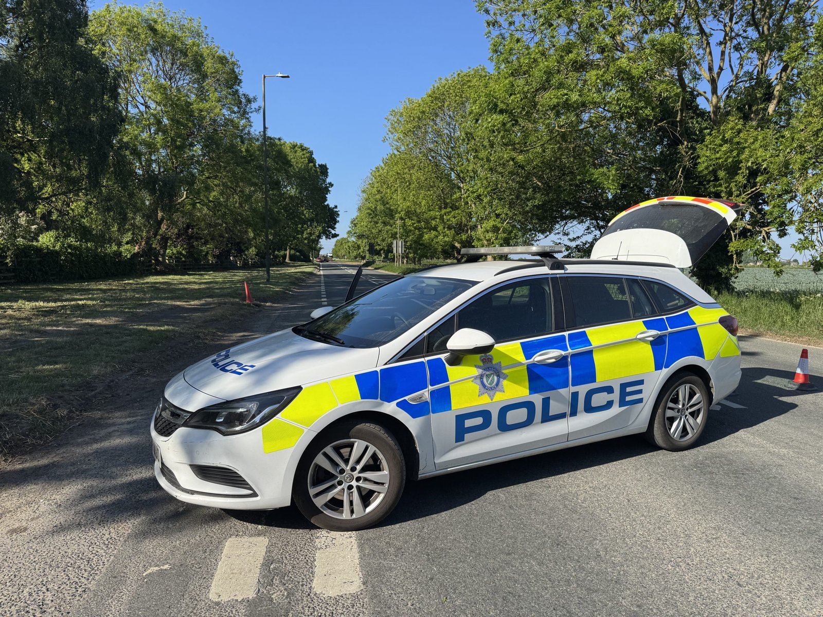 Sibsey Road closed due to ongoing fire