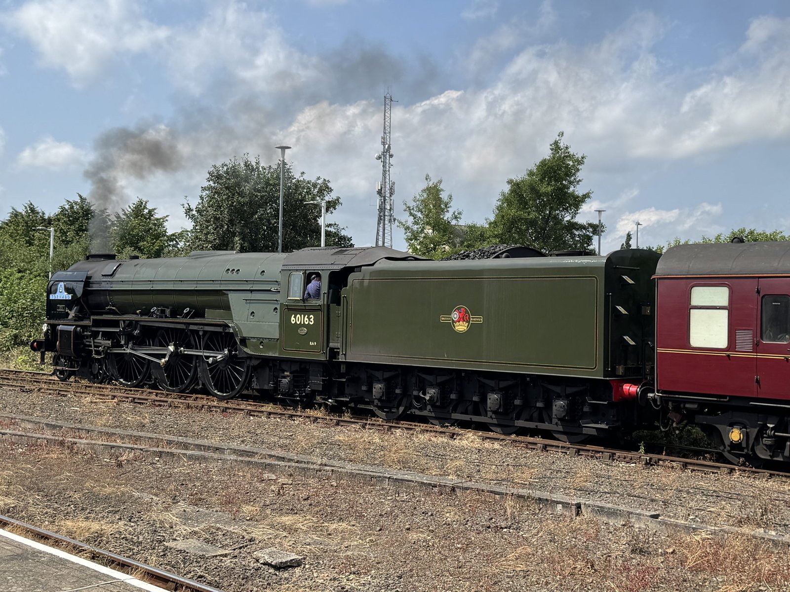 Crowds Gather as Iconic Tornado Steam Locomotive Passes Through Boston