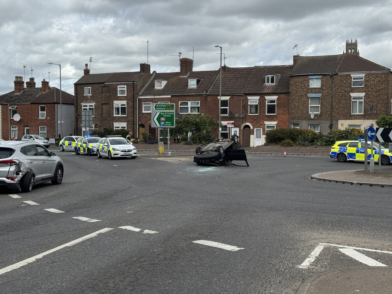 Liquorpond Street Roundabout Closed Following Serious Multi-Vehicle Collision