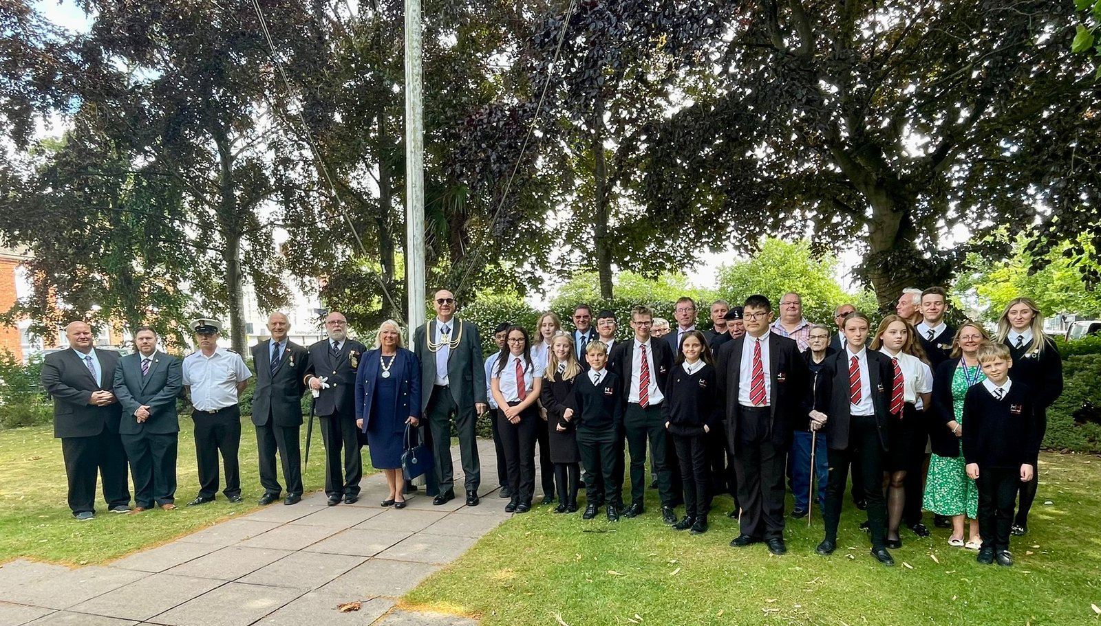 Mayor of Boston Raises Armed Forces Flag to Mark Start of Armed Forces Week