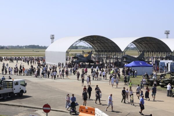 RAF Coningsby Families Day was held on 25 July 2025 to welcome family and friends of station personnel onto camp to enjoy and learn about service life.

Families Day gave the station the opportunity to thank families and friends for supporting our service personnel, with Air Displays, fairground attractions, trade stalls and stands elaborating on service life. 

Aircraft displaying including the Royal Air Force Red Arrows, the Battle of Britain Memorial Flight and the Typhoon Display Team as well as visiting civillian display teams, including the Strikemaster Pair and the Gold Stars display team.

RAF Coningsby is a main operating base in Lincolnshire, England and is home to two frontline combat Typhoon Squadrons, a joint UK-Qatari Training Squadron, a Typhoon training Squadron and a Test and Evaluation Squadron. It is also home to the Battle of Britain Memorial Flight, and provides 24/7, 365 days a year Typhoon Quick Reaction Alert cover to the United Kingdom.