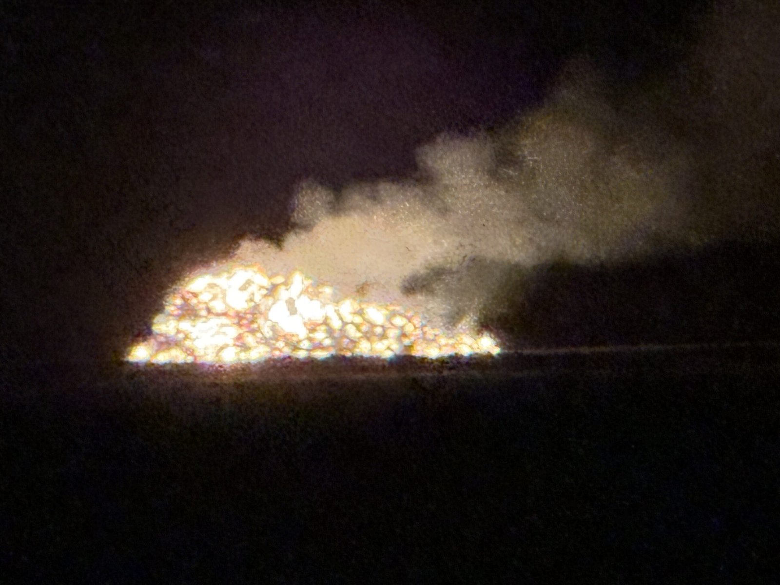 Large Fire Breaks Out in Benington Outgate Field