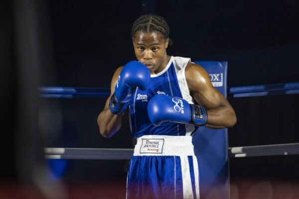 RAF Coningsby hosted an RAF Boxing Event in 29 Squadrons Hangar on 9th October 2025, which saw RAF Boxers and British Army Boxers compete in a number of bouts.

The evening saw six boxing bouts, pitting Boxers from the RAF competing against Boxers from the British Army. 

Set amongst the backdrop of two RAF Typhoon Aircraft, and hosting guests from the RAF Station and further afield the event gave boxers the opportunity to test their abilities, demonstrating strength, skill and discipline whilst putting on an entertaining show for mixed ranks attending the event.

The event had considerable sponsorship from BAE Systems and Leonardo, two Defence Contractors who are part of the RAF Coningsby Whole Force delivering RAF Typhoon Capability at home and abroad.

RAF Coningsby is a main operating base in Lincolnshire, England and is home to two frontline combat Typhoon Squadrons, a joint UK-Qatari Training Squadron, a Typhoon training Squadron and a Test and Evaluation Squadron. It is also home to the Battle of Britain Memorial Flight, and provides 24/7, 365 days a year Typhoon Quick Reaction Alert cover to the United Kingdom.