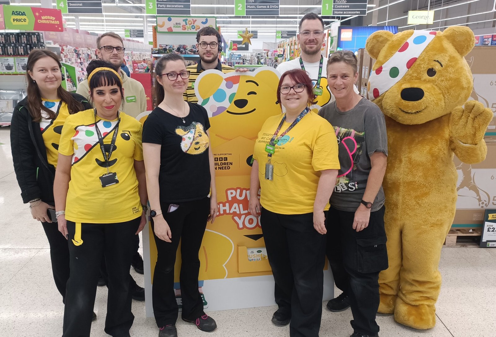 Pudsey Bear tours Boston schools for BBC Children in Need