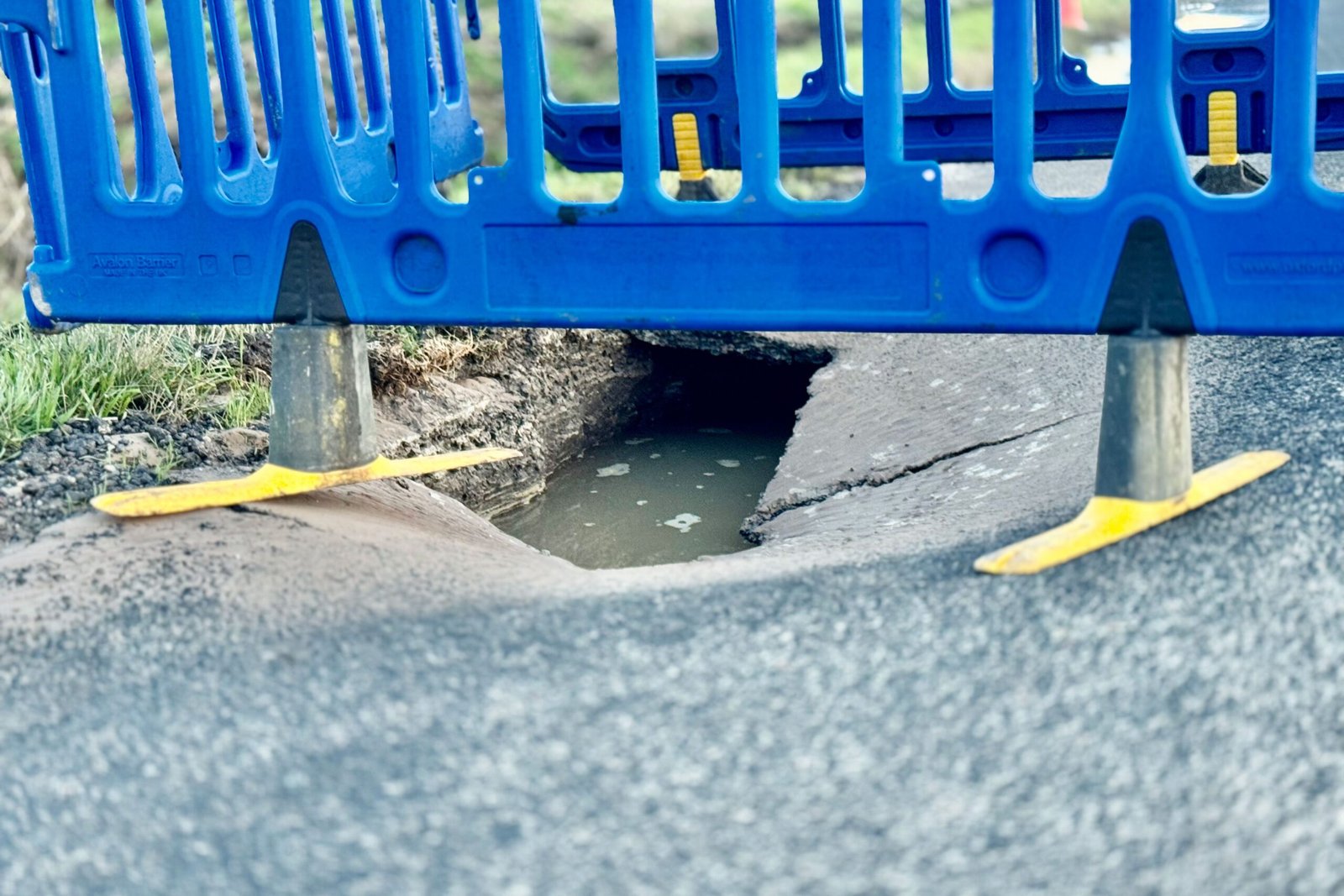 Sinkhole Forces Emergency Road Closure on Tattershall Road, Boston