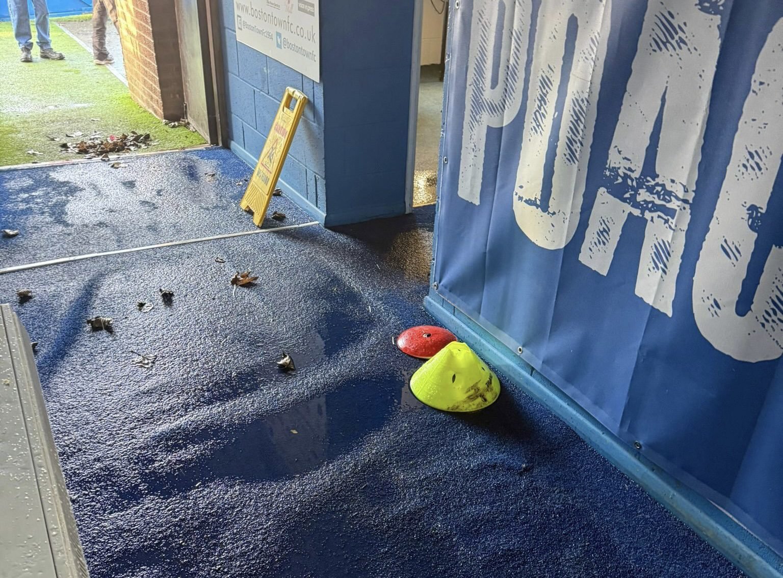 Boston Town call off fixture after flood damage from burst pipes