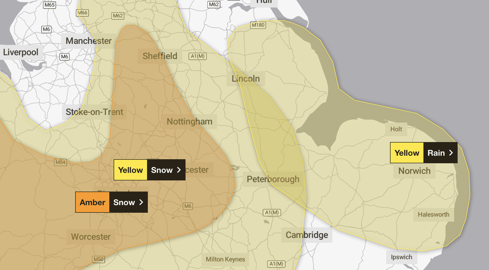 Yellow Weather Warning for Snow and Rain Across Boston as Storm Goretti Approaches