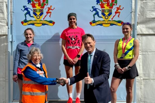 Member of Parliament for Boston and Skegness, and committee Chair, Sue Durrant, greet the top three female runners of the 2026 Half Marathon Member of Parliament for Boston and Skegness, and committee Chair, Sue Durrant, greet the top three female runners of the 2026 Half Marathon